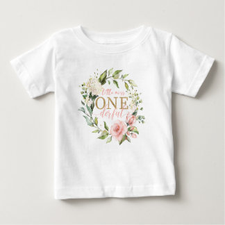 Little Miss ONE-derful Floral First Birthday Tee