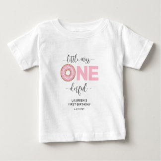 Little Miss Onederful 1st Birthday  Baby T-Shirt