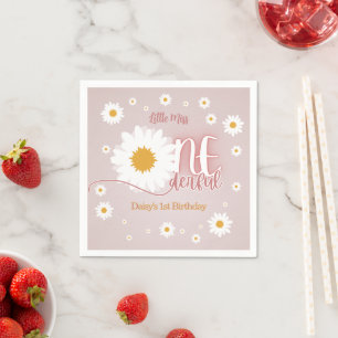 Little Miss Onederful 1st Birthday Napkin