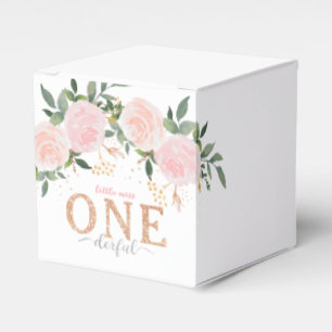 Little Miss Onederful First Birthday Favour Box