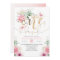 Little Miss ONEderful Pink Floral 1st Birthday Inv