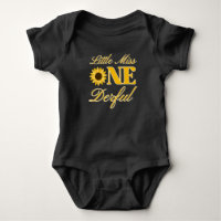 Little Miss Onederful Sunflower 1st Birthday