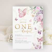 Little Miss Onederful Sunny Floral 1st Birthday