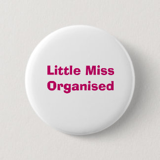 Little Miss Organized Badge