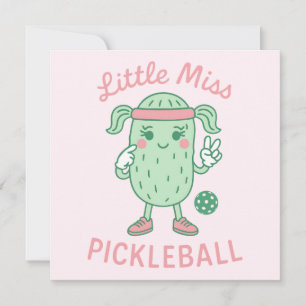 Little Miss Pickleball  Card