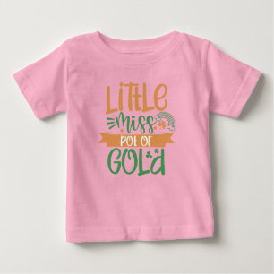 Little Miss Pot Of Gold St Patrick T-Shirt for Kid