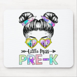 Little Miss Pre K Girl Ck To School Shirt Daughter Mouse Pad