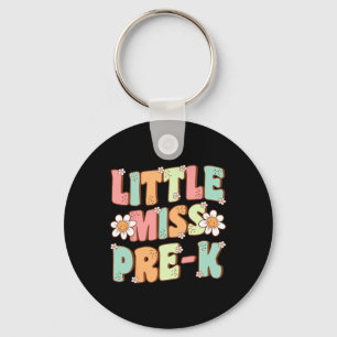 Little Miss Pre-k Girls Ck To School Retro Daughte Key Ring