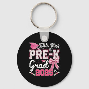 Little Miss Pre-k Grad 2025 Coquette Preschool Gra Key Ring