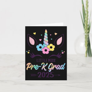 Little Miss Pre-k Grad 2025 Preschool Graduation G Card