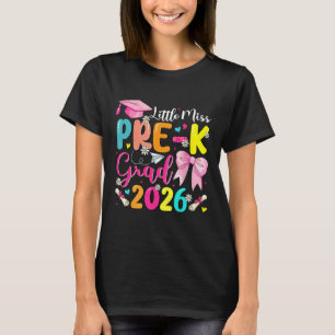 Little Miss Pre-k Grad 2026 Preschool Graduation K T-Shirt