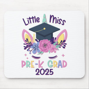 Little Miss Pre-k Grad Preschool Prek Graduation 2 Mouse Pad