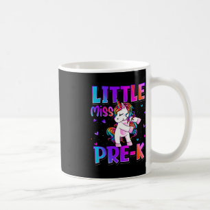 Little Miss Pre-K Unicorn Back To School Girls Coffee Mug