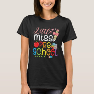 Little Miss Preschool Back To School Girls T-Shirt