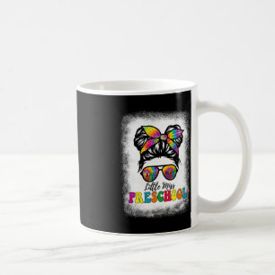 Little Miss Preschool Tie Dye Messy Bun Girl Schoo Coffee Mug