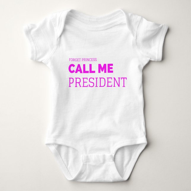 Little Miss President Baby Bodysuit (Front)