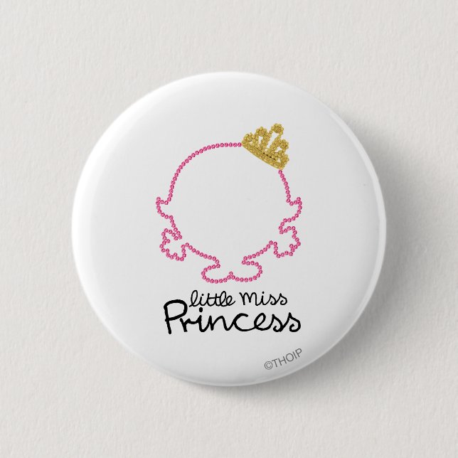 Little Miss Princess | Blank Face 6 Cm Round Badge (Front)
