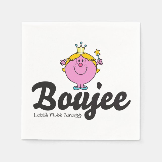Little Miss Princess Boujee Napkin (Front)