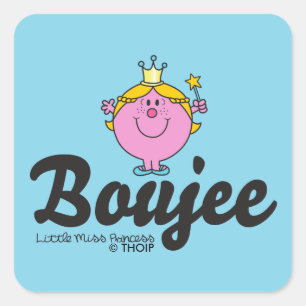 Little Miss Princess Boujee Square Sticker