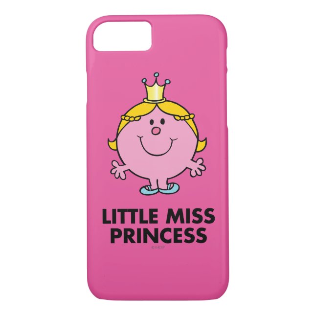 Little Miss Princess | Crown Background Case-Mate iPhone Case (Back)
