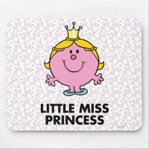 Little Miss Princess   Crown Background Mouse Pad