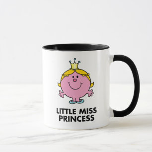 Little Miss Princess   Crown Background Mug