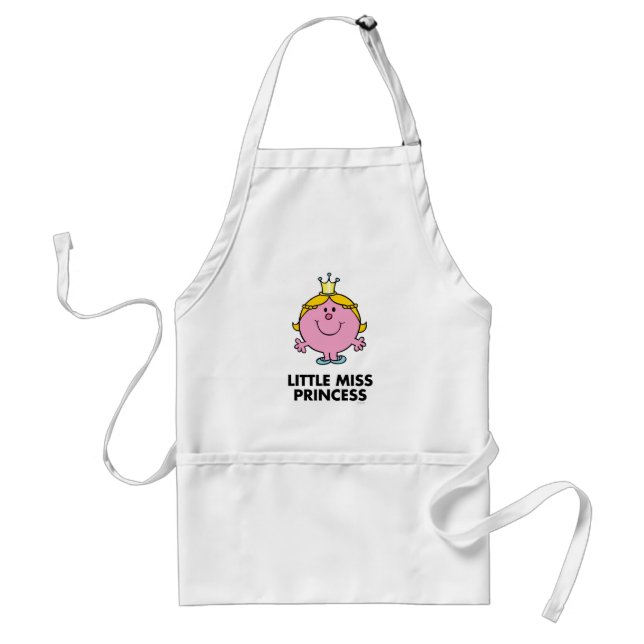 Little Miss Princess | Crown Background Standard Apron (Front)