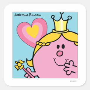 Little Miss Princess   Extreme Closeup Square Sticker
