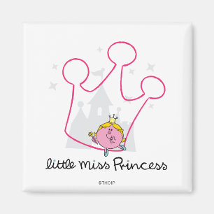 Little Miss Princess Giant Pink Crown Magnet
