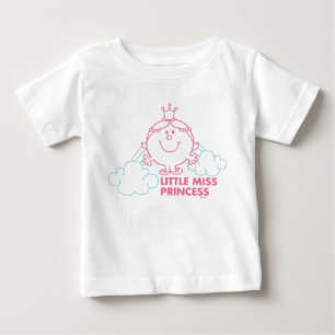 Little Miss Princess Head In The Clouds Baby T-Shirt