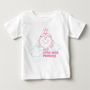 Little Miss Princess Head In The Clouds Baby T-Shirt
