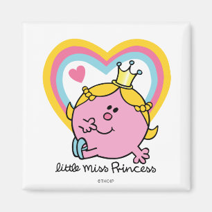 Little Miss Princess Hearts Magnet