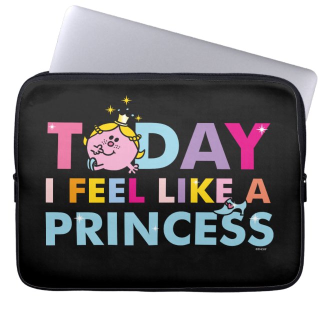 Little Miss Princess | I Feel Like A Princess Laptop Sleeve (Front)