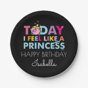 Little Miss Princess   I Feel Like A Princess Paper Plate