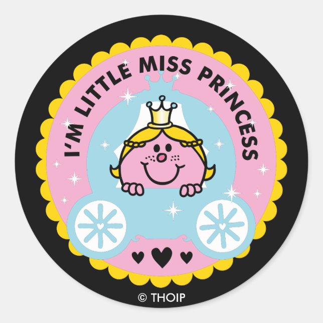 Little Miss Princess | I'm A Princess Classic Round Sticker (Front)