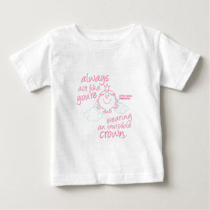 Little Miss Princess Invisible Crown Baby T-Shirt
