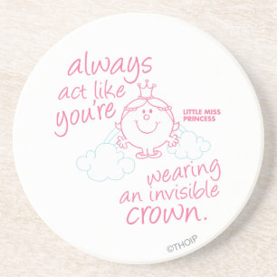 Little Miss Princess Invisible Crown Coaster