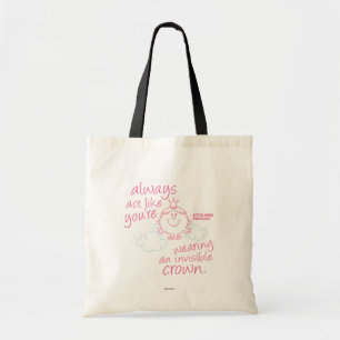 Little Miss Princess   Invisible Crown Tote Bag