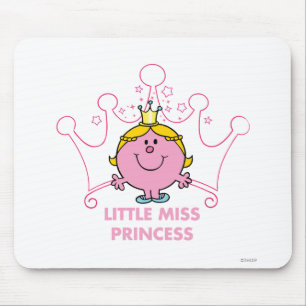 Little Miss Princess   Pink Five Pointed Crown Mouse Pad
