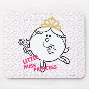 Little Miss Princess Pink Lettering Mouse Pad
