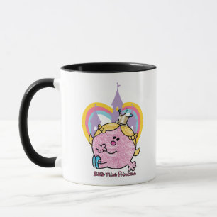Little Miss Princess Posing With Castle & Heart Mug