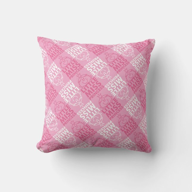 Little Miss Princess | Pretty In Pink Pattern Cushion (Front)