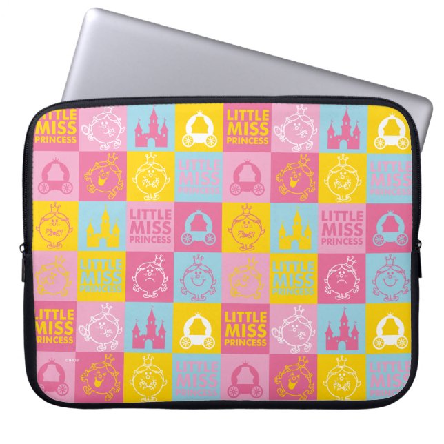 Little Miss Princess | Pretty Pastel Pattern Laptop Sleeve (Front)