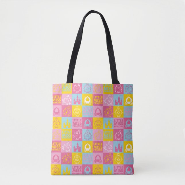 Little Miss Princess | Pretty Pastel Pattern Tote Bag (Front)