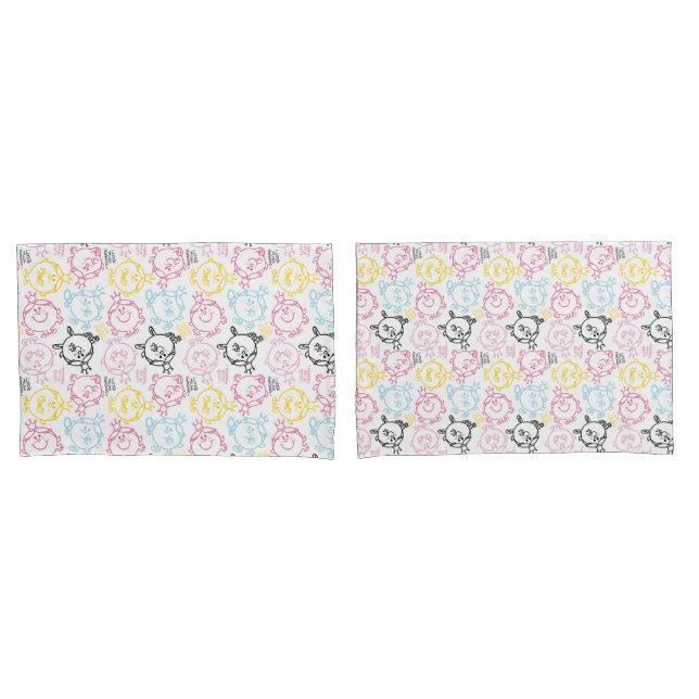 Little Miss Princess | Pretty Pastels Pattern Pillowcase (Front-Set)