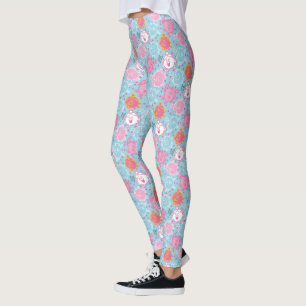 Little Miss Princess   Pretty Pink & Blue Pattern Leggings