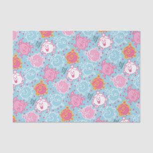 Little Miss Princess Pretty Pink & Blue Pattern Tissue Paper