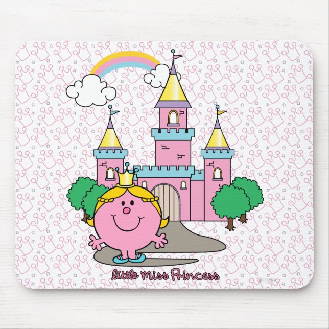 Little Miss Princess | Royal Castle Mouse Pad (Front)