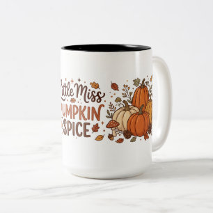 Little Miss Pumpkin Spice Two-Tone Coffee Mug
