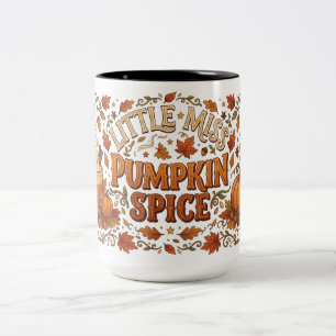 Little Miss Pumpkin Spice Two-Tone Coffee Mug